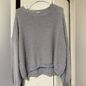 Altar'd State Blue Gray Crew Neck Sweater